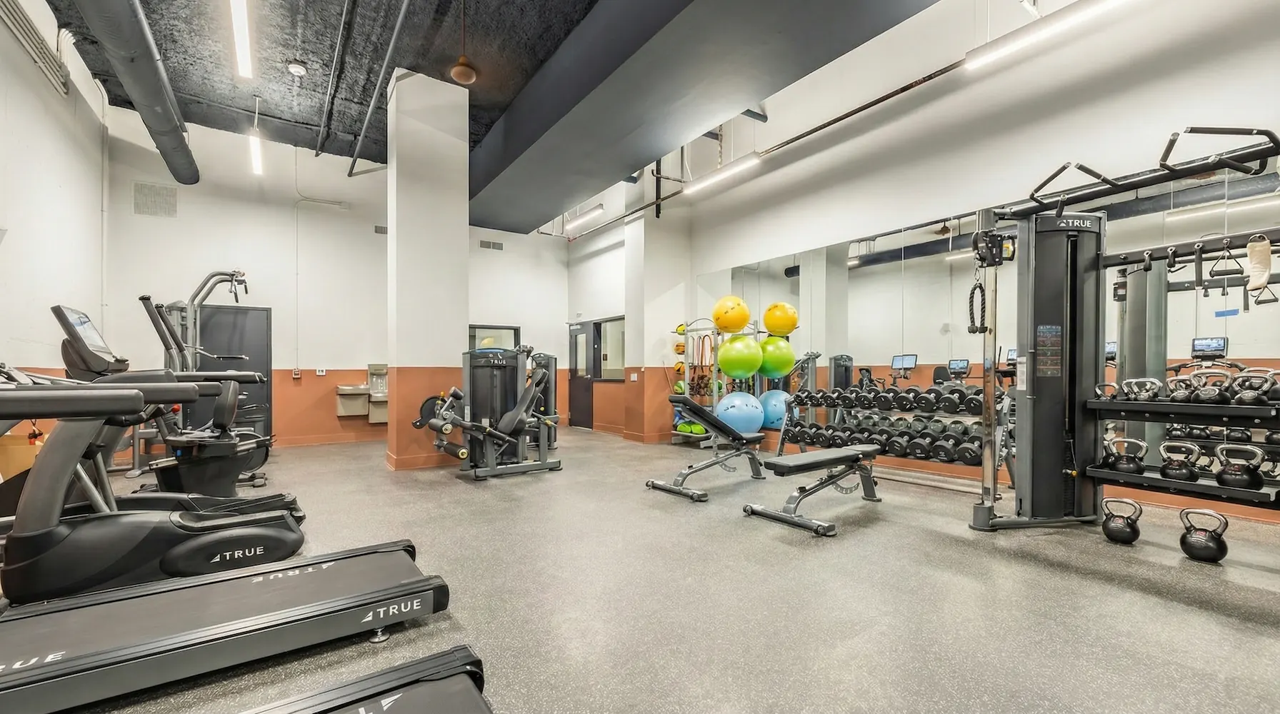 Person exercising on cardio machine